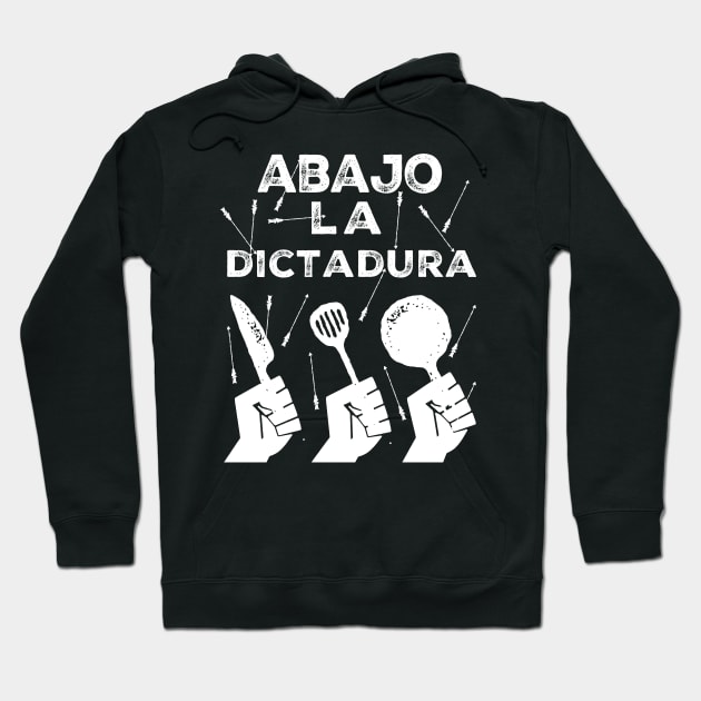 abajo la dictadura cuba Hoodie by livania